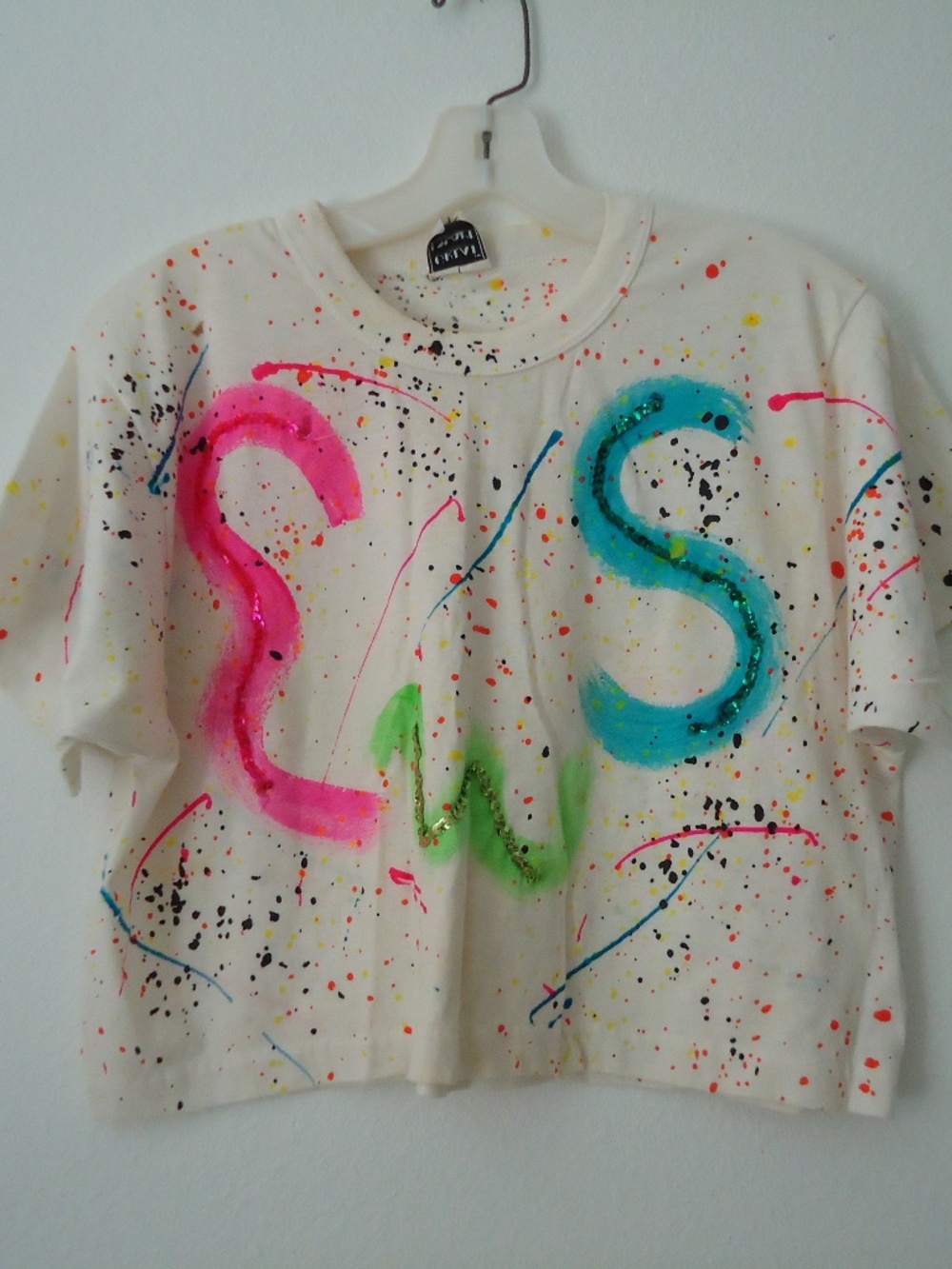 Vtg-90s GREAT ESCAPE Made In  USA T-Shirt Glitter Size-S-L